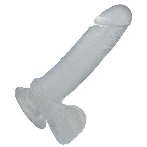 Doc Johnson 6 inch Crystal Jelly Suction Cup Ballsy Cock