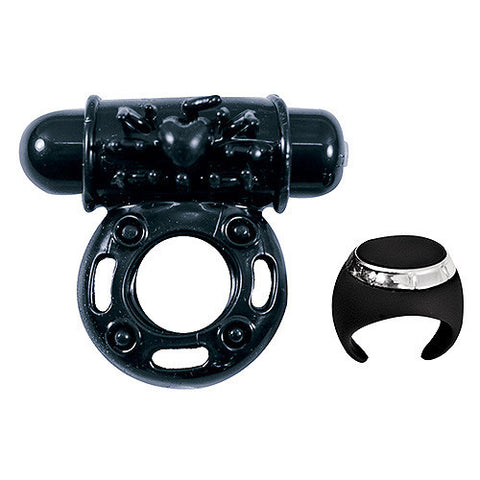 The Macho 10 Function Remote Control Ring Black