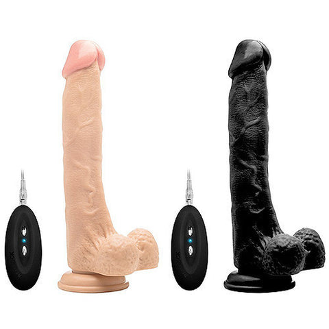RealRock Vibrating Realistic 10 inch Dong with Balls