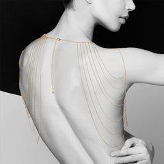 Bijoux Indiscrets The Magnifique Collection Metallic Chain Shoulders & Back Jewellery